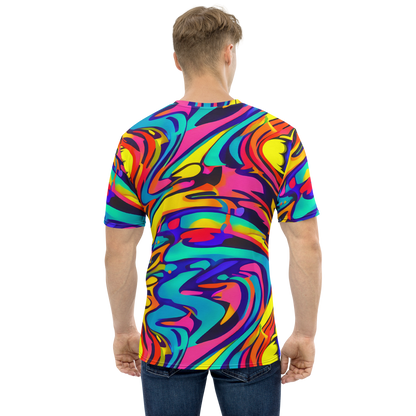 Men's Crew Neck T-Shirt - Electric Ecstasy