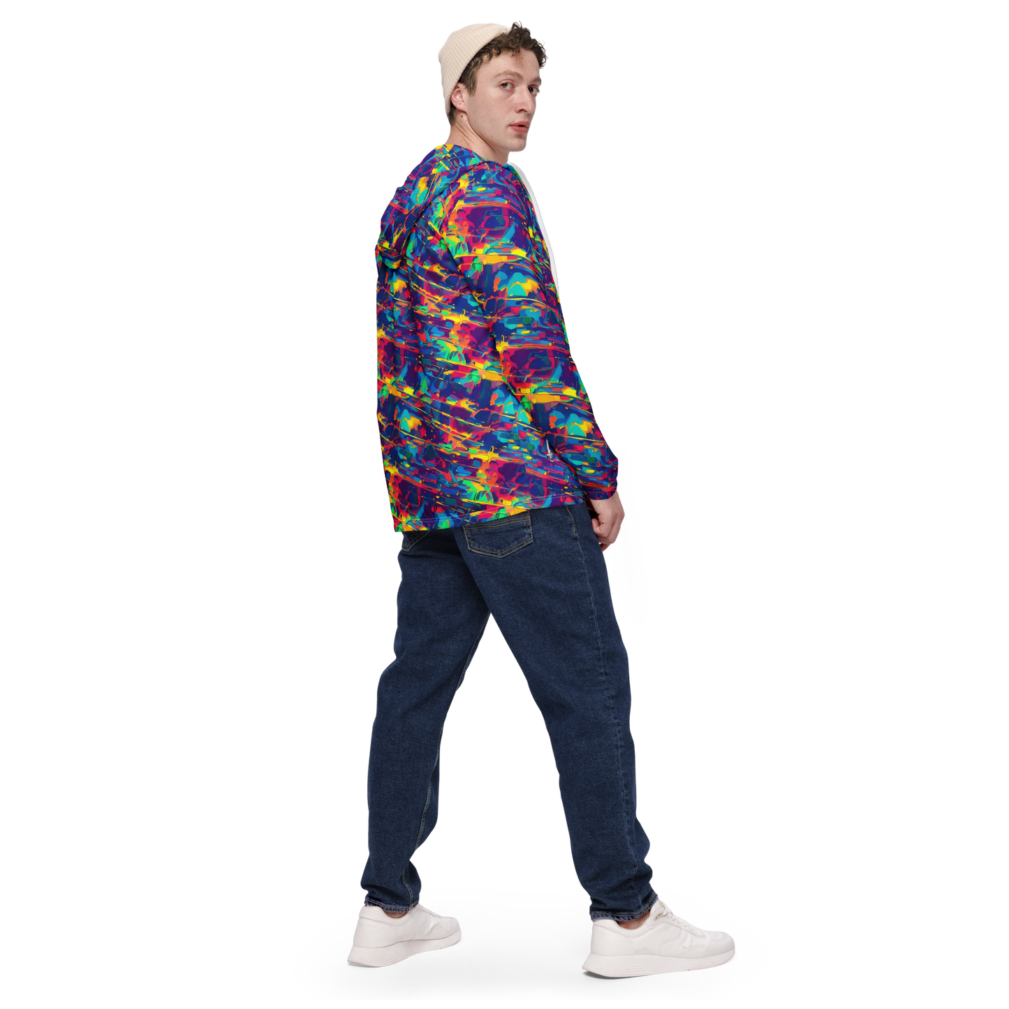 Men's Windbreaker - Spectrum Streaks