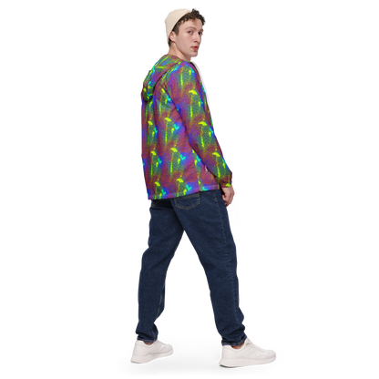 Men's Windbreaker - Prismatic Web