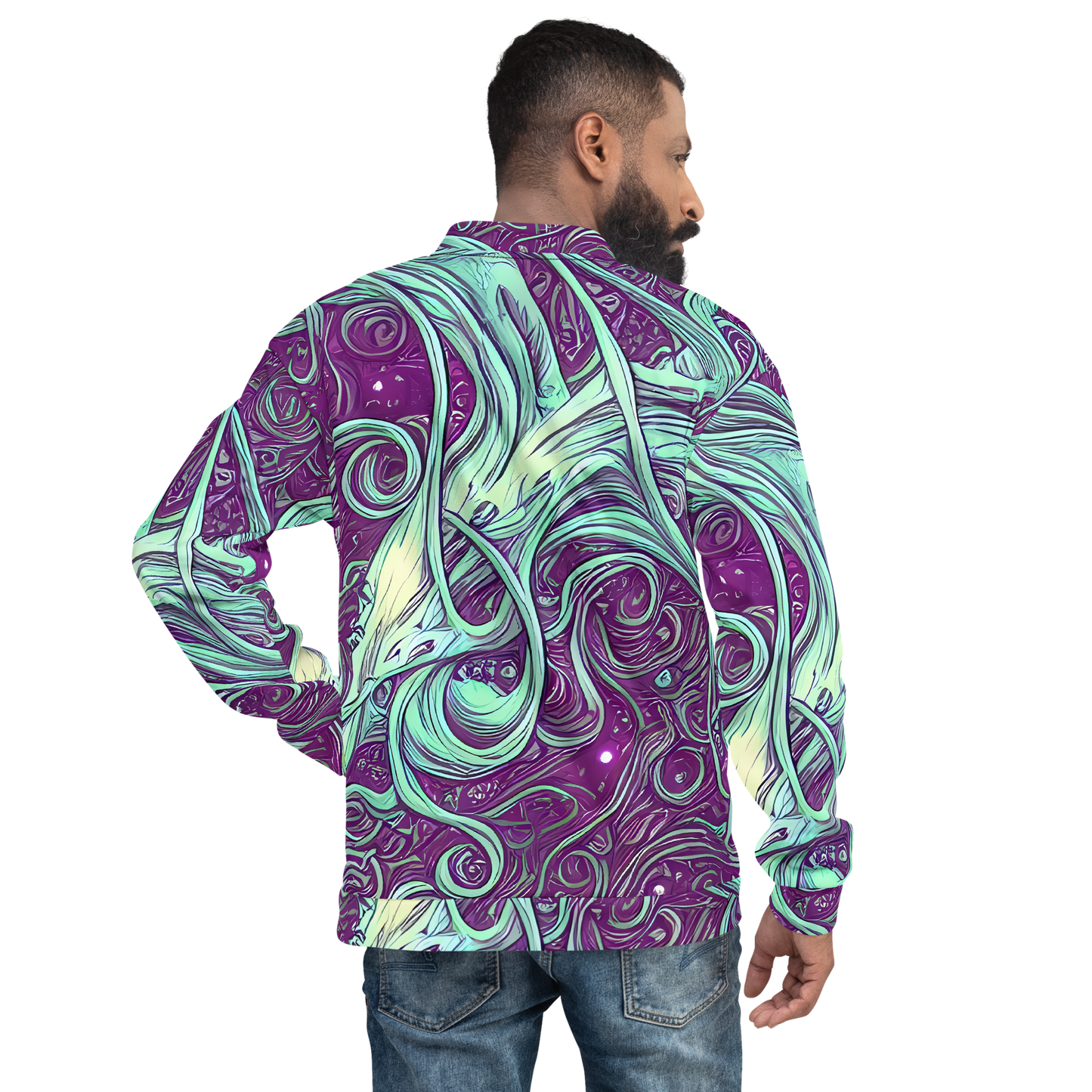 Bomber Jacket - Temple Swirls