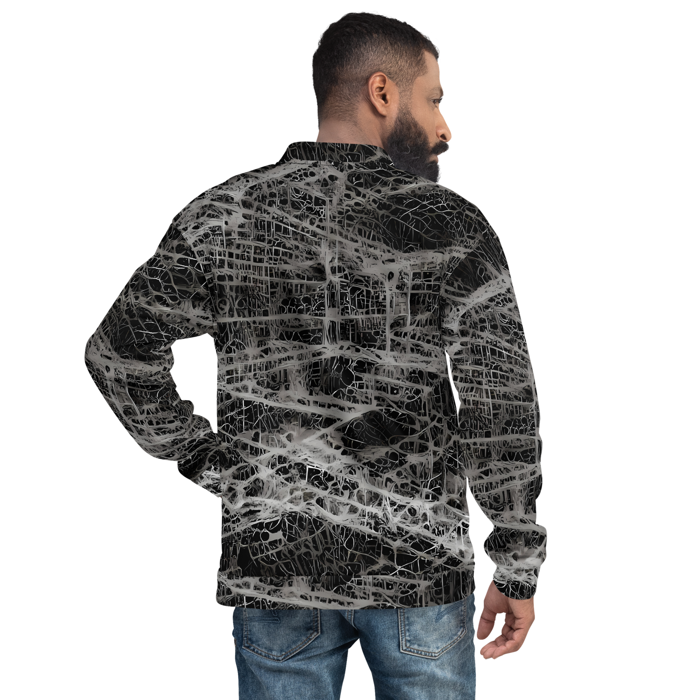 Bomber Jacket - Monochrome Mesh