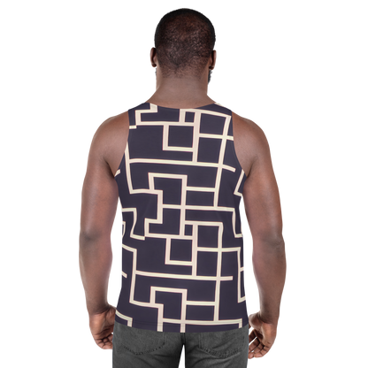 Men's Tank Top - Gilded Gridlock