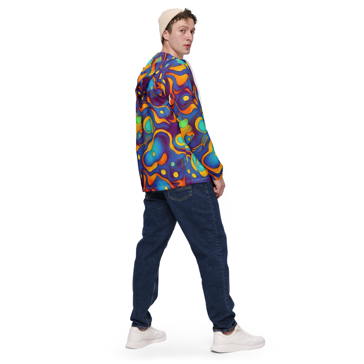 Men's Windbreaker - Pelton Swirl