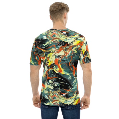 Men's Crew Neck T-Shirt - Fluid Firestorm