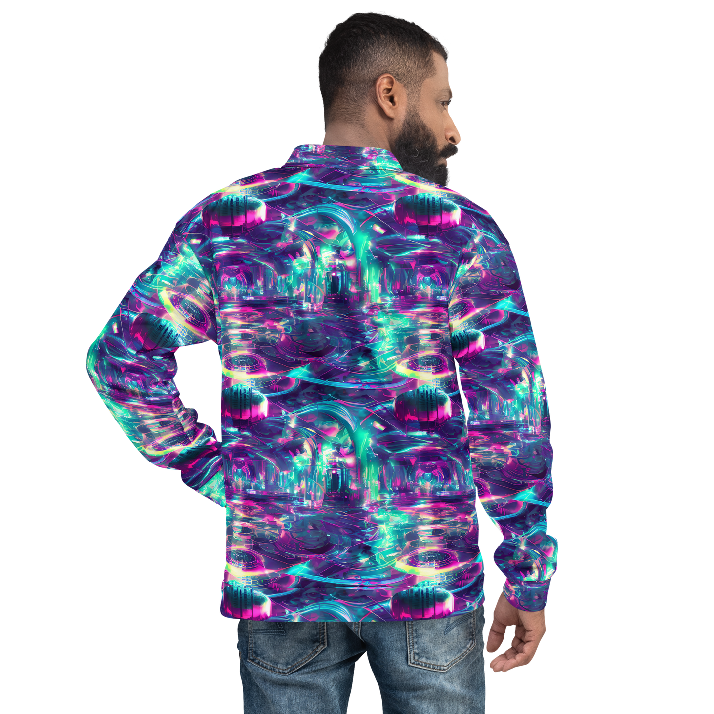 Bomber Jacket - Synthwave Surge