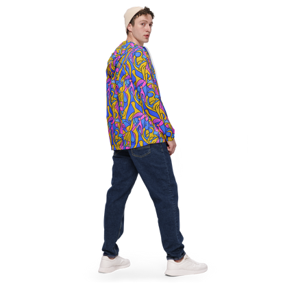 Men's Windbreaker - Cosmic Curves