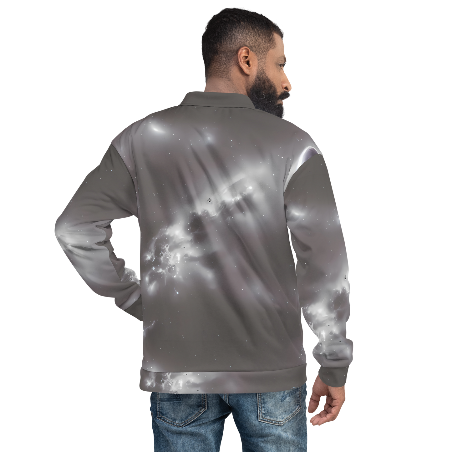 Bomber Jacket - Silver Nebula