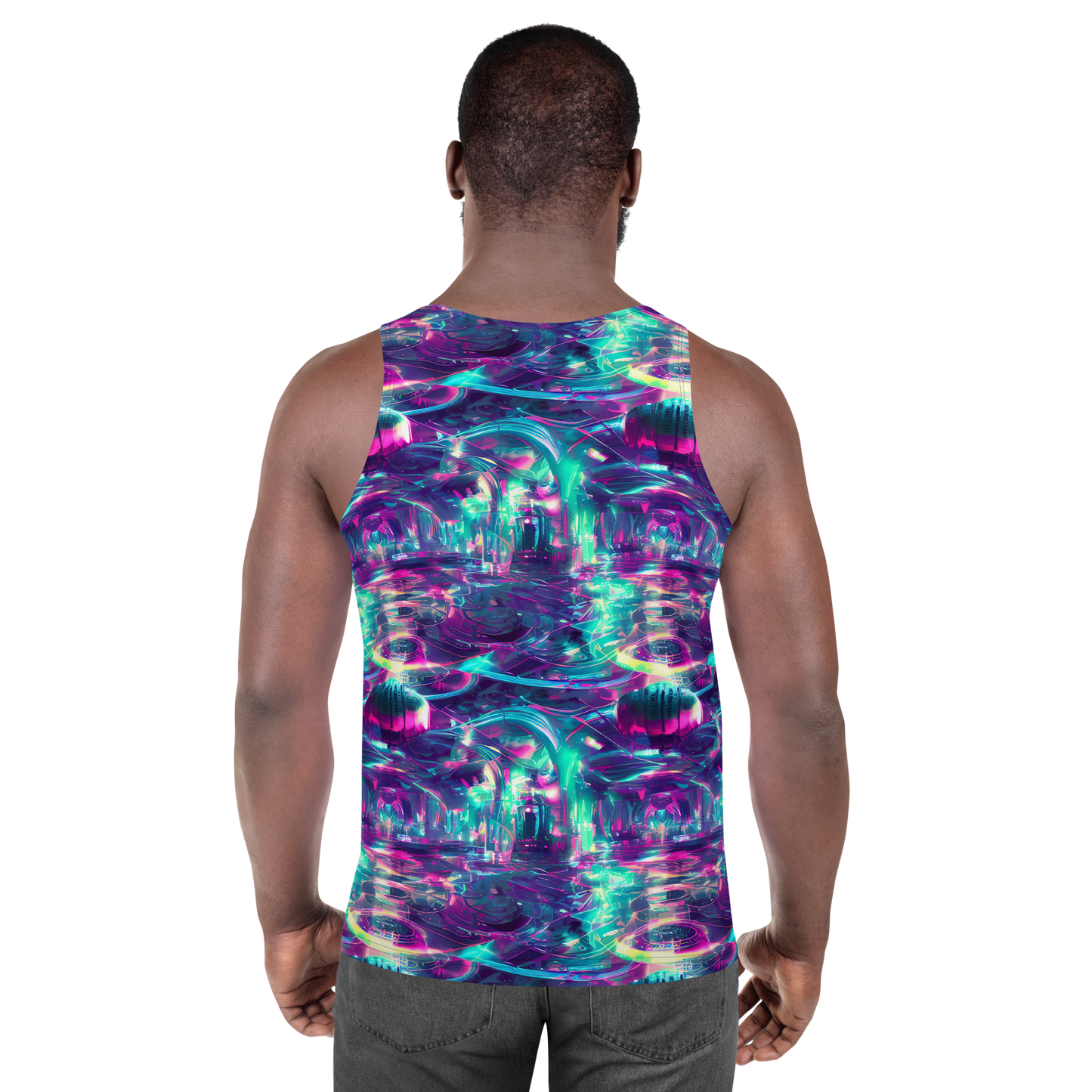 Men's Tank Top - Synthwave Surge