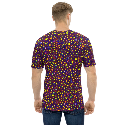 Men's Crew Neck T-Shirt - Cosmic Dotscape