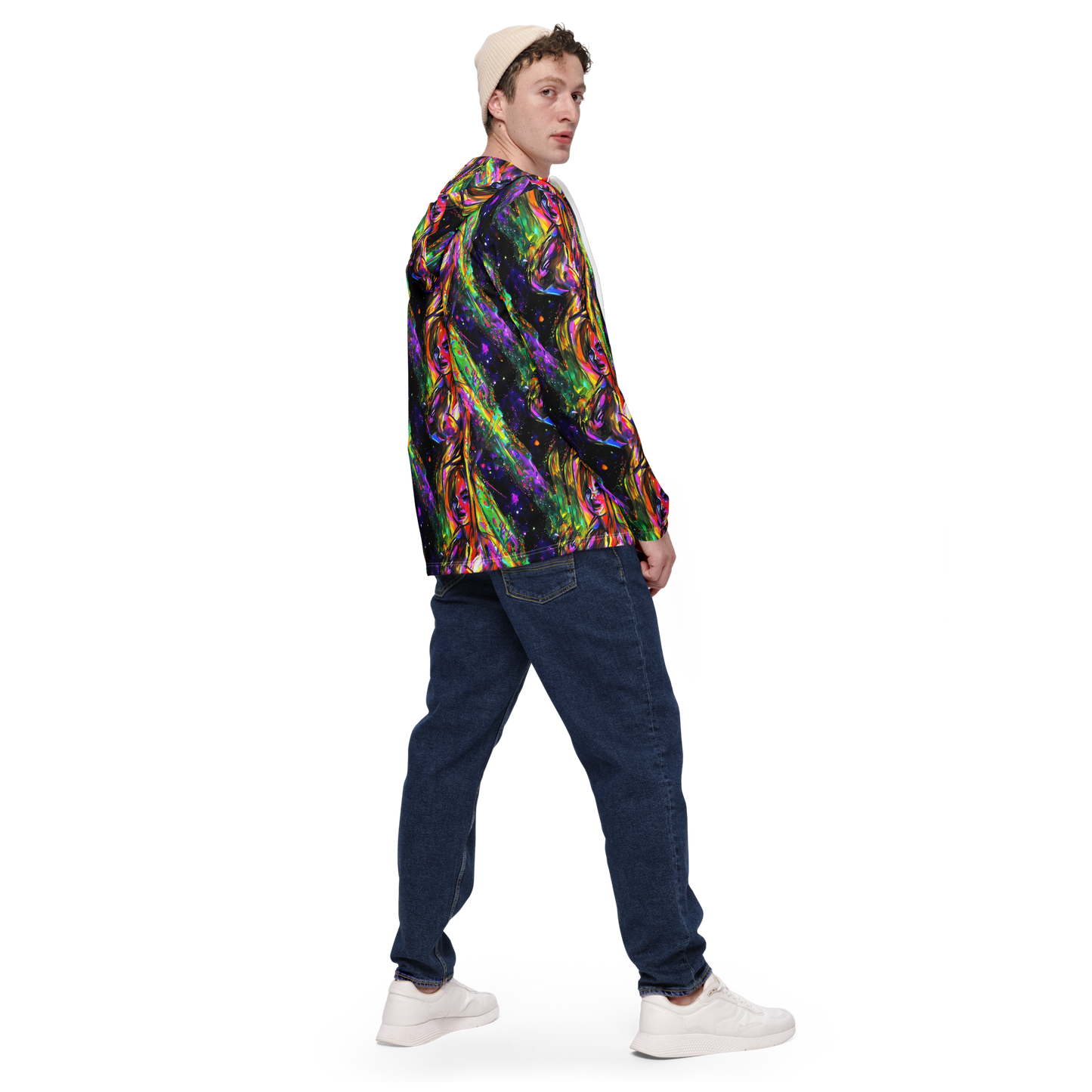 Men's Windbreaker - Galactic Flamenco