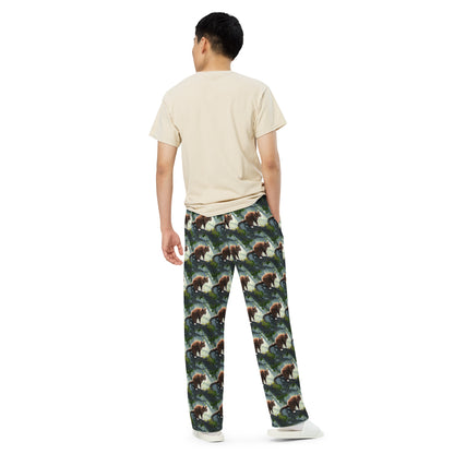 Wide-Leg Pants - Whiskered Enigma