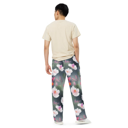 Wide-Leg Pants - Petal Reverie