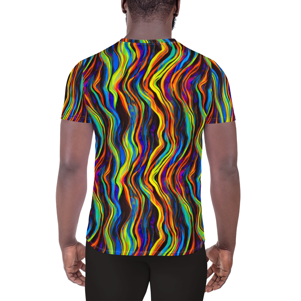 Men's Athletic T-Shirt - Celestial Waves