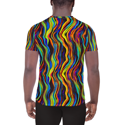 Men's Athletic T-Shirt - Celestial Waves