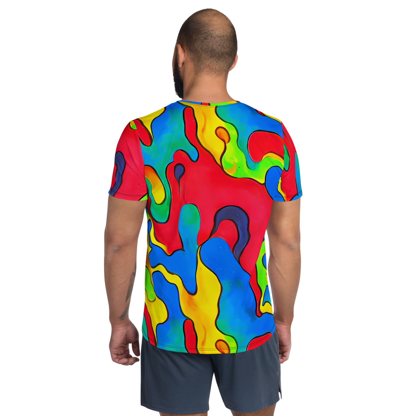 Men's Athletic T-Shirt - Splash of Joy