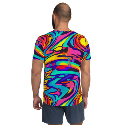 Men's Athletic T-Shirt - Electric Ecstasy