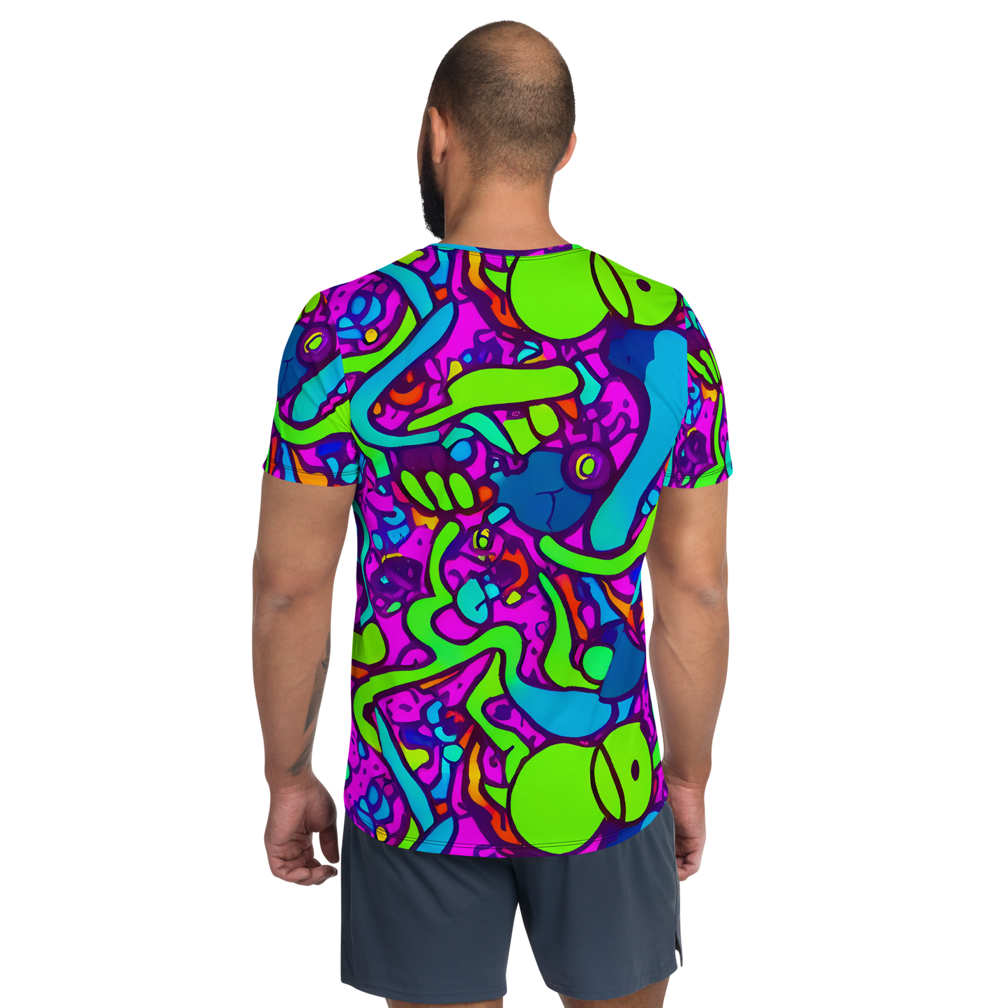 Men's Athletic T-Shirt - Funky Vortex