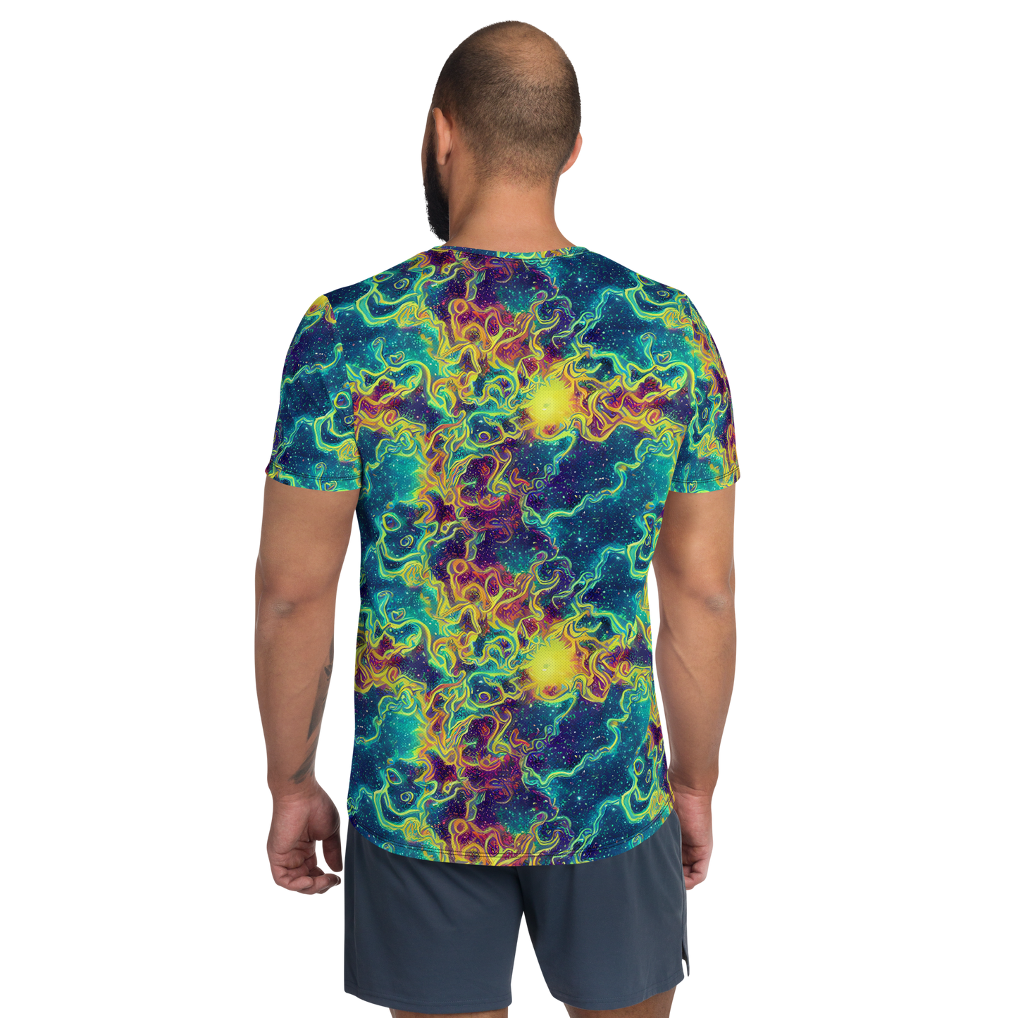 Men's Athletic T-Shirt - Echoed Pulses