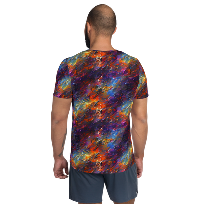 Men's Athletic T-Shirt - Auroral Ripples