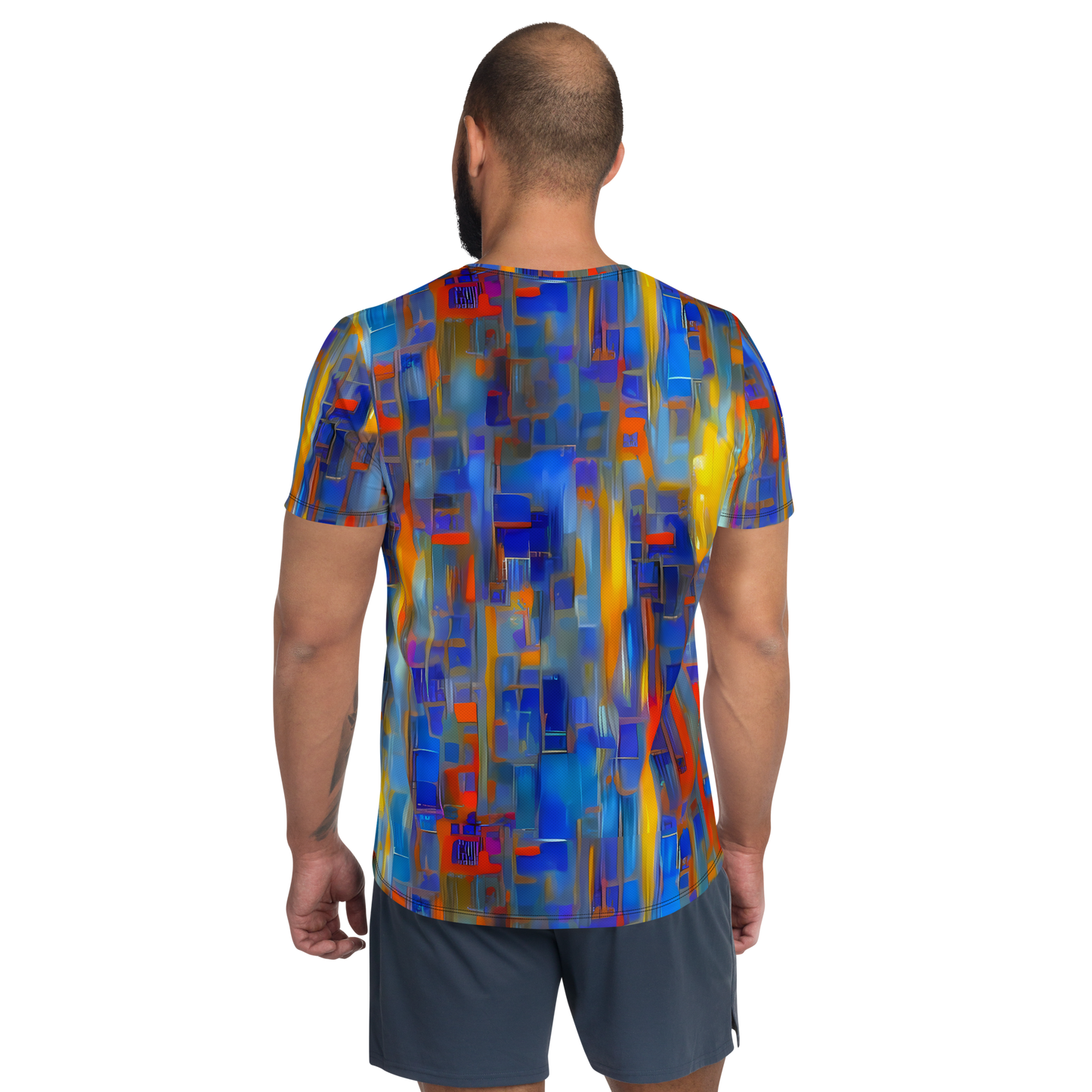 Men's Athletic T-Shirt - Neoplastique Flow