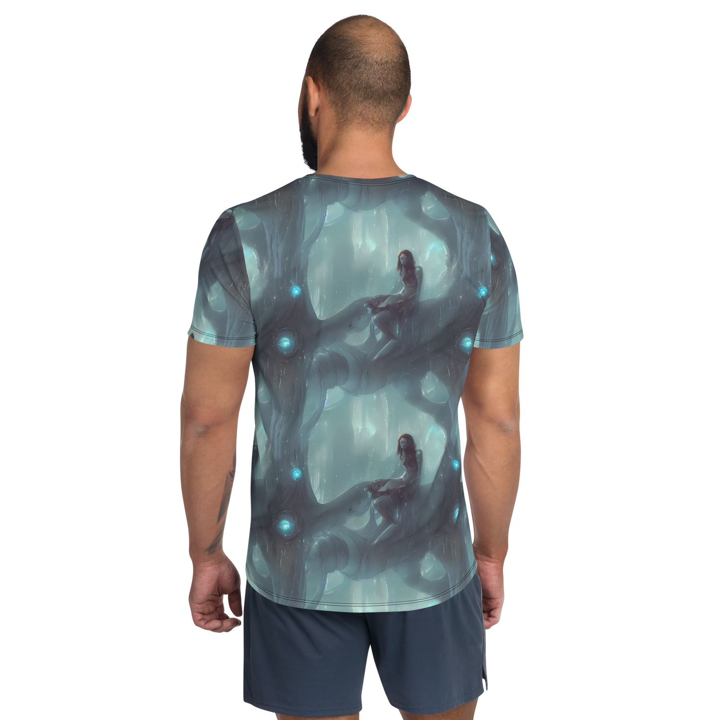 Men's Athletic T-Shirt - Liquid Serenity