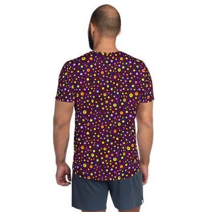 Men's Athletic T-Shirt - Cosmic Dotscape