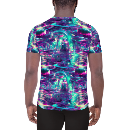 Men's Athletic T-Shirt - Synthwave Surge