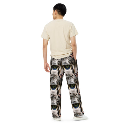 Wide-Leg Pants - Feline Mirage