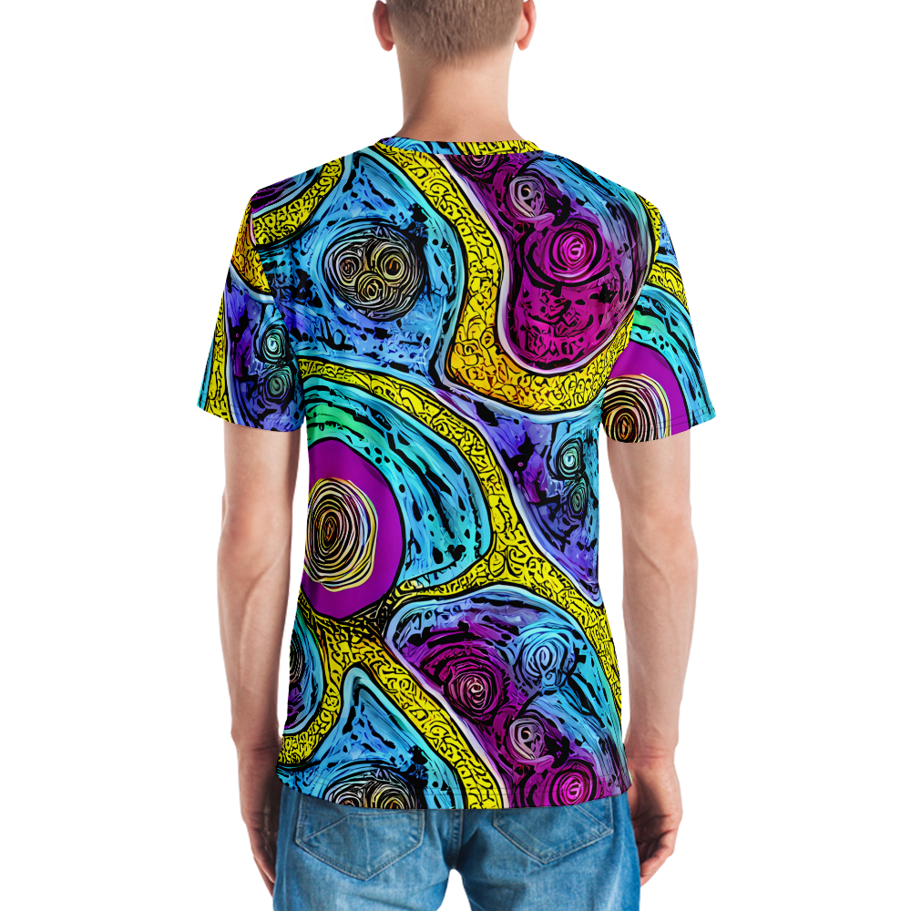 Men's Crew Neck T-Shirt - Orbiting Orbs