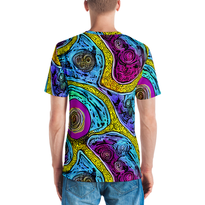 Men's Crew Neck T-Shirt - Orbiting Orbs