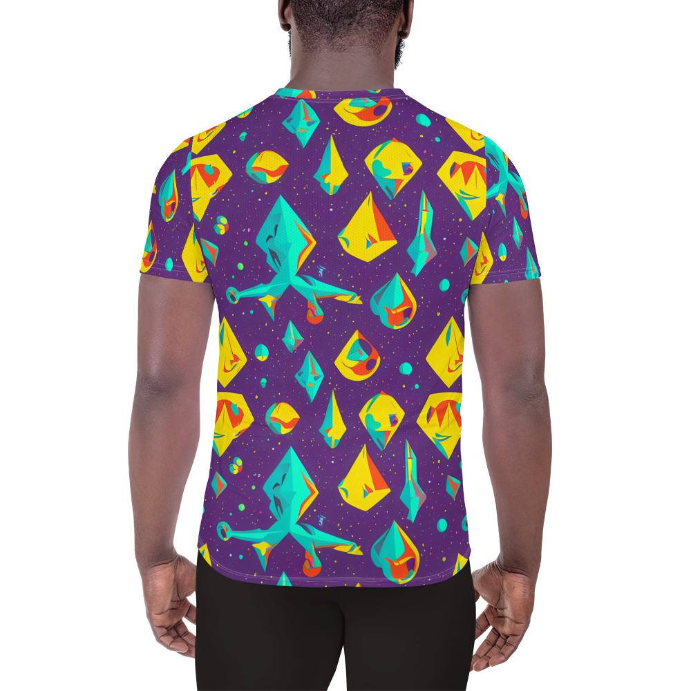 Men's Athletic T-Shirt - Cascading Prism