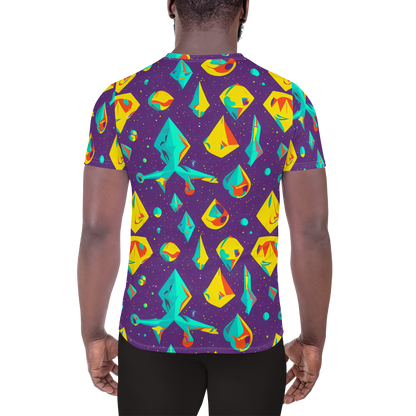 Men's Athletic T-Shirt - Cascading Prism