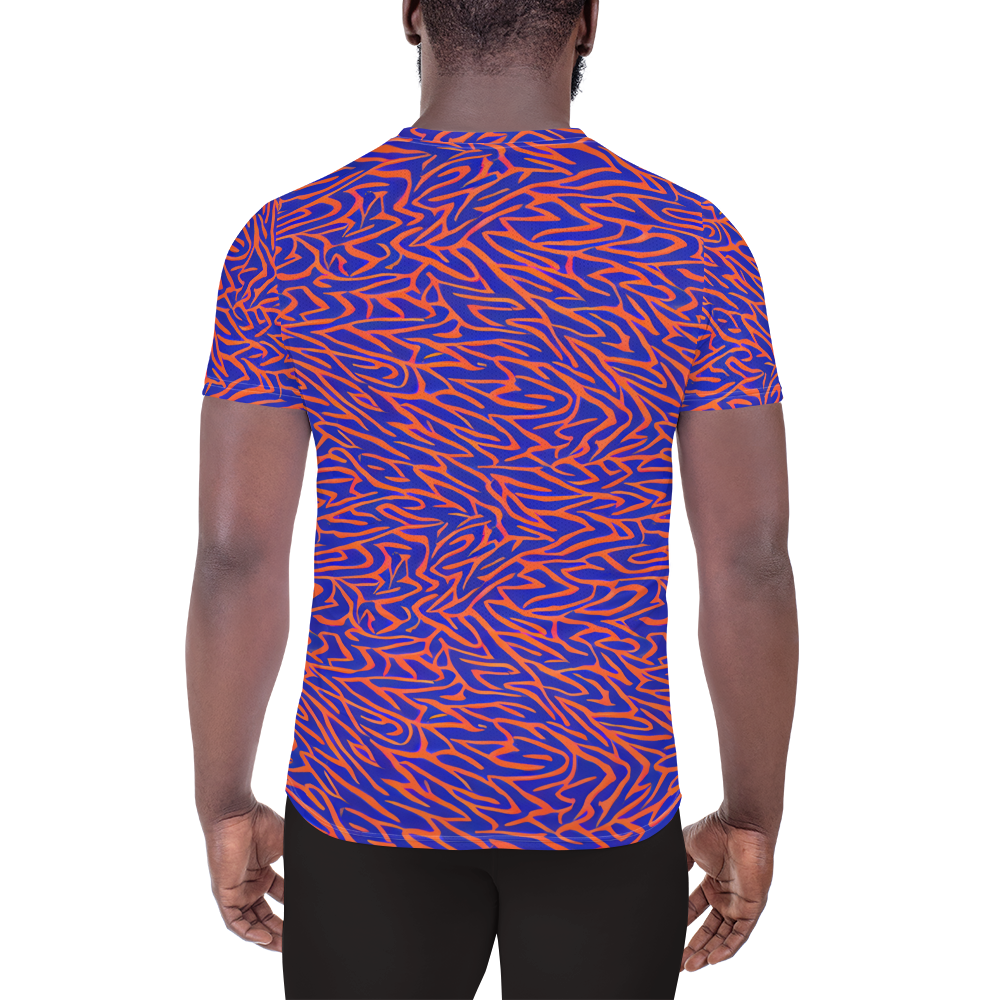 Men's Athletic T-Shirt - Sapphire Swirl