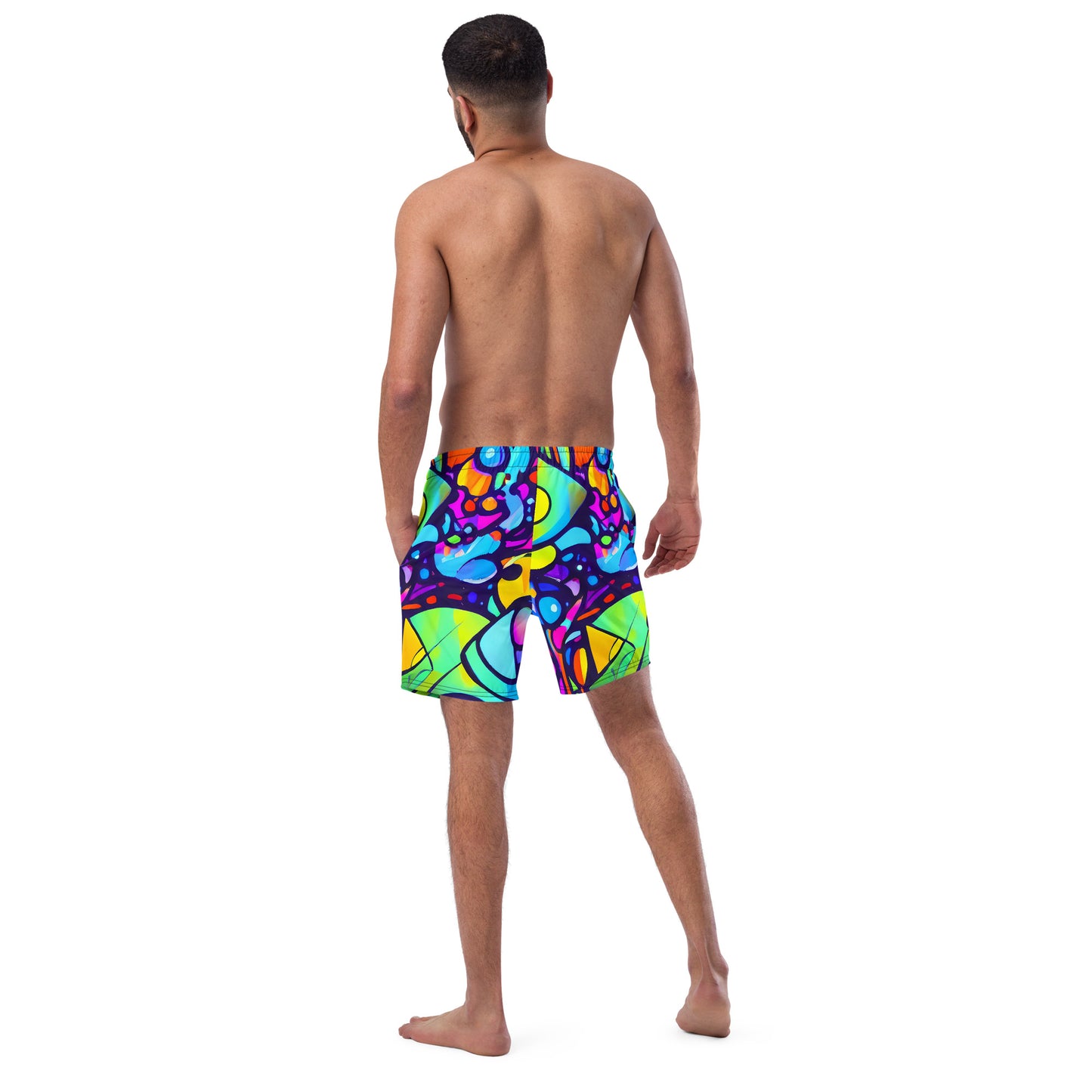 Swim Trunks - Neon Graffscape