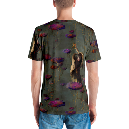 Men's Crew Neck T-Shirt - Ethereal Bloom