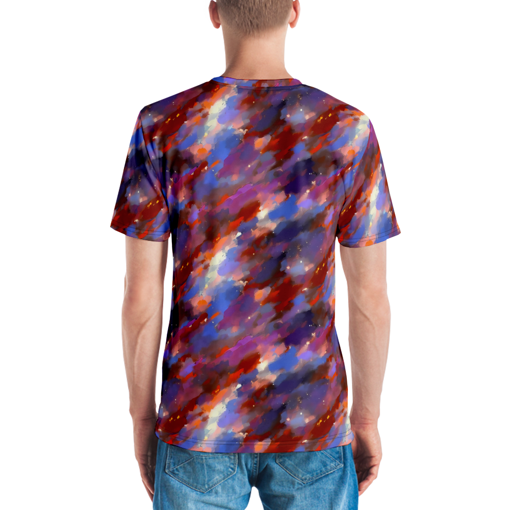 Men's Crew Neck T-Shirt - Celestial Brushstroke