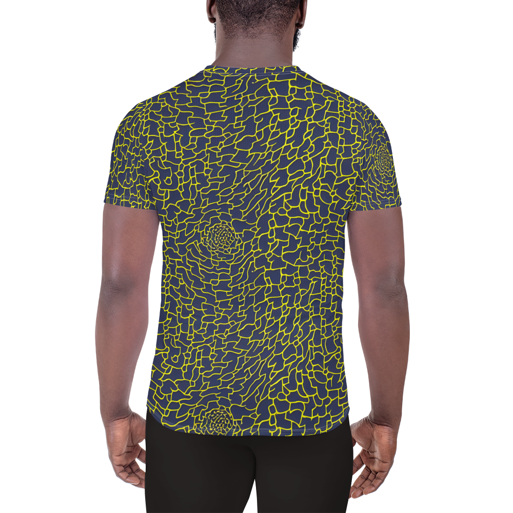 Men's Athletic T-Shirt - Nightshade Maze