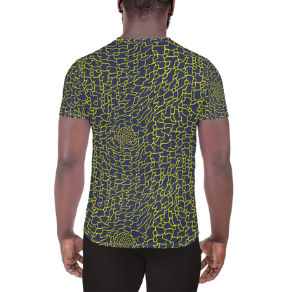 Men's Athletic T-Shirt - Nightshade Maze