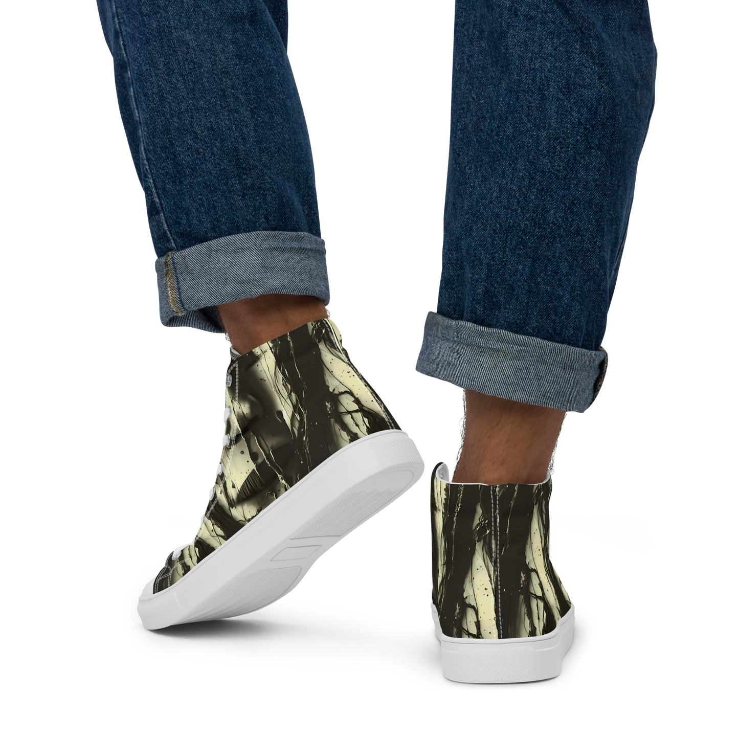 Men's High Top Canvas Shoes - Eclipse Veil