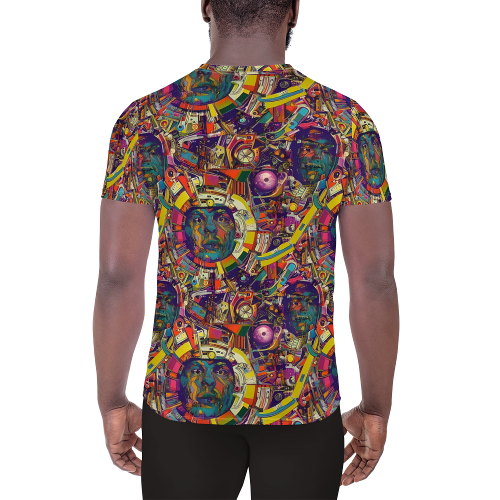 Men's Athletic T-Shirt - Cosmic Collage