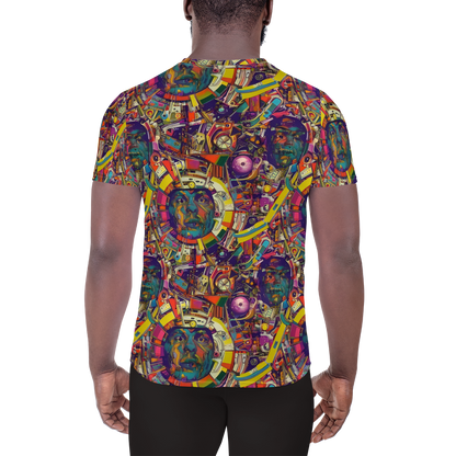 Men's Athletic T-Shirt - Cosmic Collage