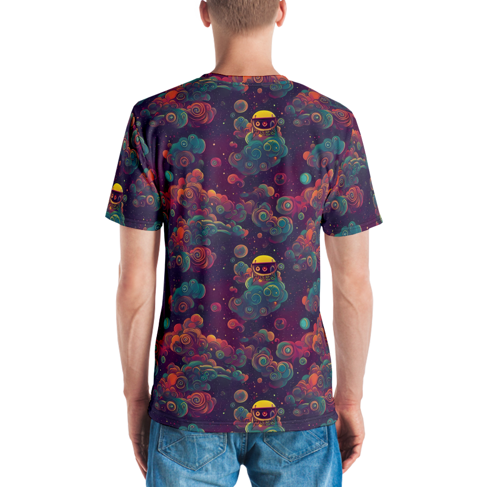 Men's Crew Neck T-Shirt - Nebula Dreamscape