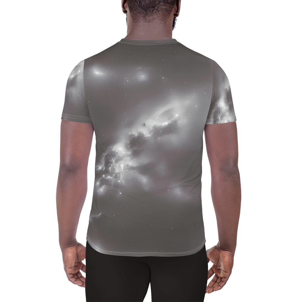 Men's Athletic T-Shirt - Silver Nebula