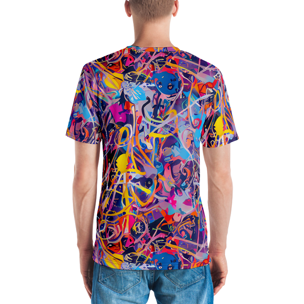 Men's Crew Neck T-Shirt - Vibrant Fusion