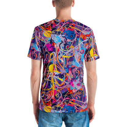 Men's Crew Neck T-Shirt - Vibrant Fusion