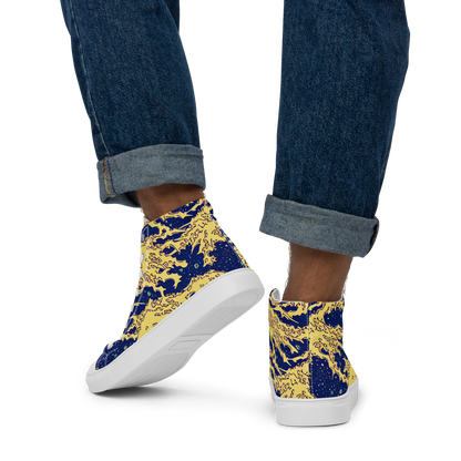 Men's High Top Canvas Shoes - Celestial Ridge