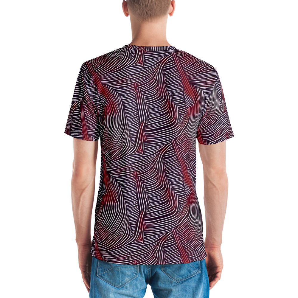 Men's Crew Neck T-Shirt - Nebula Waves