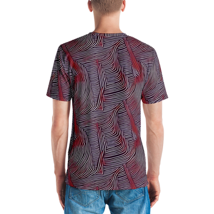 Men's Crew Neck T-Shirt - Nebula Waves