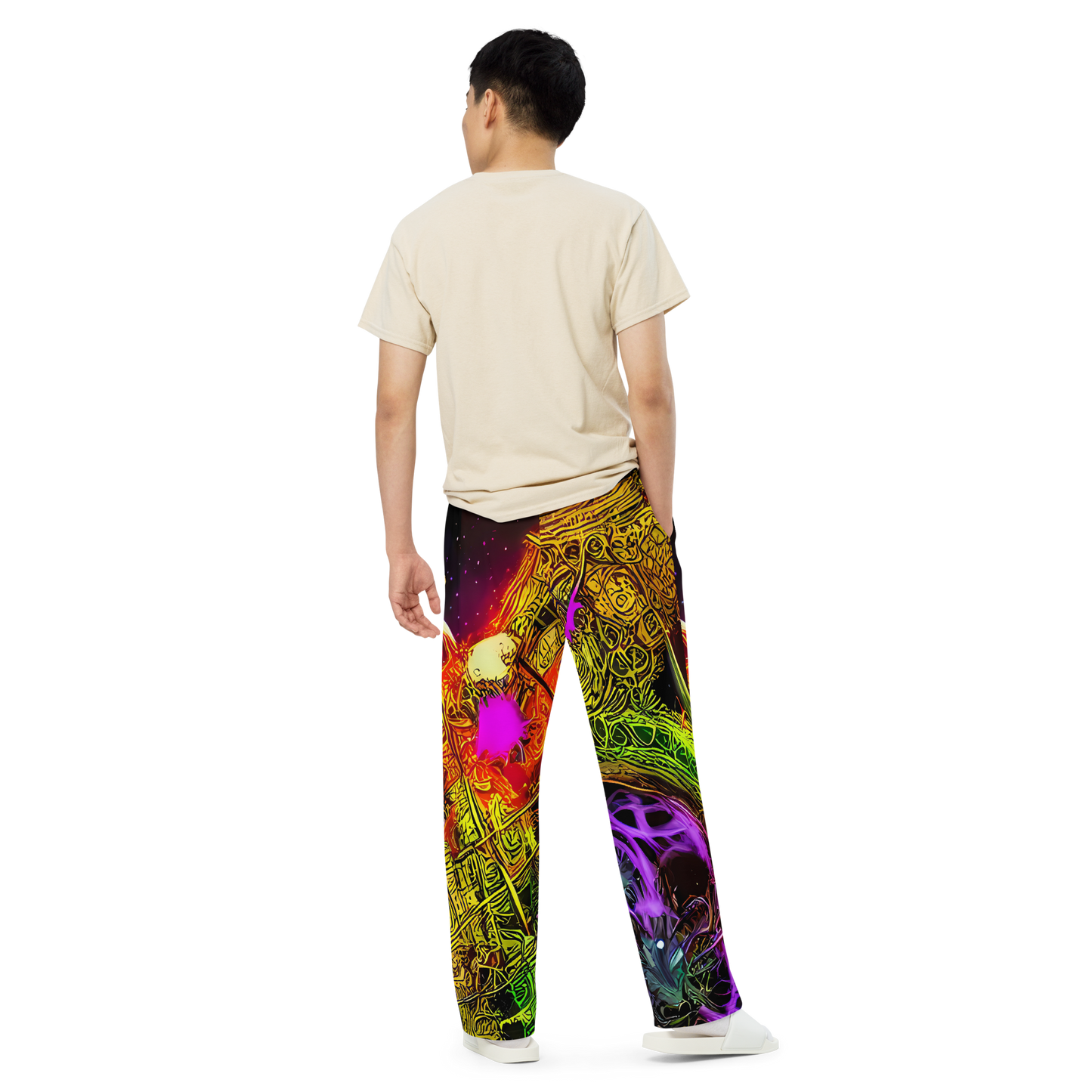 Wide-Leg Pants - Neon Glyphworks