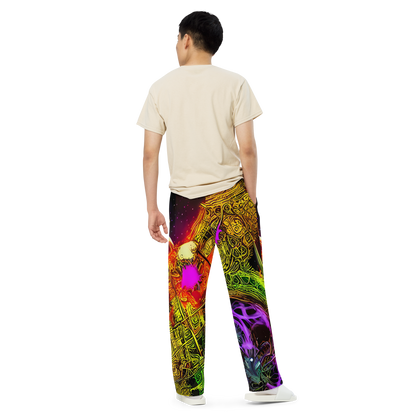 Wide-Leg Pants - Neon Glyphworks